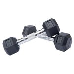 Fuel Fitness Rubber Hex Dumbbells